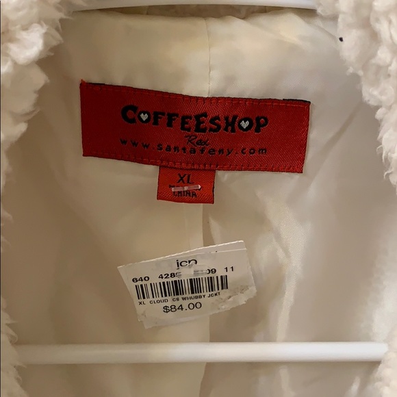 Women’s Ivory Sherpa/Fleece Jacket - XL (BNWT) - Picture 2 of 3